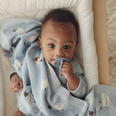 Sheep Knit Baby Blanket - Sumiye Co