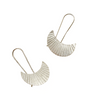 Bairavi Crescent Moon Drop Earrings - Silver by Matr Boomie - Sumiye Co