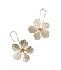 Sayuri Flower Silver Drop Earrings by Matr Boomie - Sumiye Co