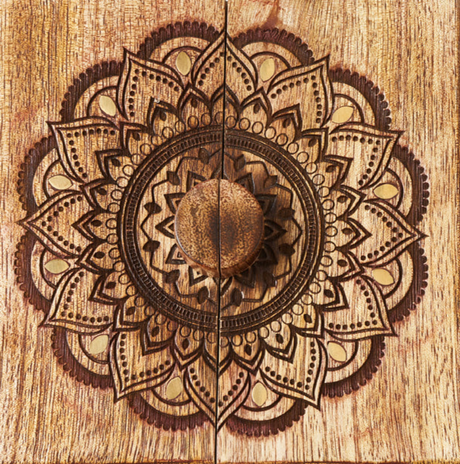 Mandala Keepsake Box - Mango Wood, Fair Trade - Sumiye Co