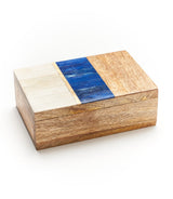 Kaveri Treasure Box - Carved Bone, Wood, Brass Inlay by Matr Boomie - Sumiye Co