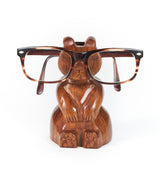 Bear Eyeglasses Holder Stand - Handcrafted Sheesham Wood by Matr Boomie - Sumiye Co
