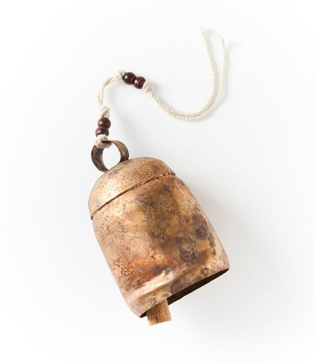 6.5" Rustic Noah Cow Bell Wind Chime - Hand Tuned by Matr Boomie - Sumiye Co
