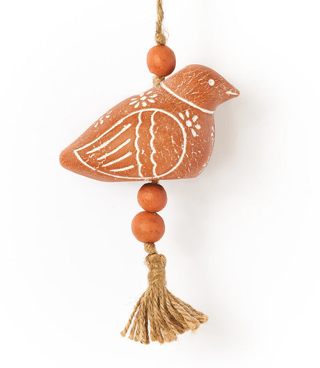 Vasanta Bird Wind Chime - Terracotta by Matr Boomie - Sumiye Co