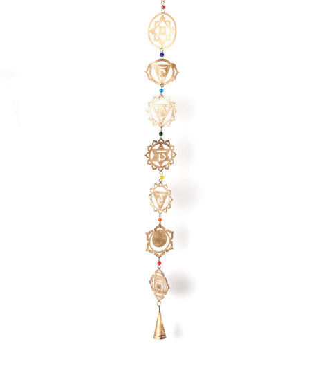 Viaan Seven Chakras Bell Wind Chime Garland - Fair Trade Home by Matr Boomie - Sumiye Co