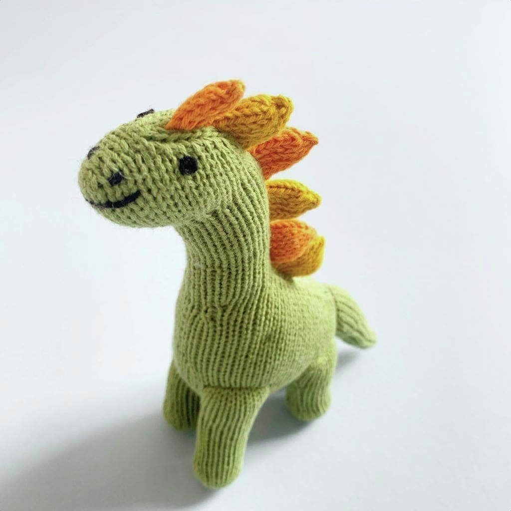 Knit Baby Rattles Brachiosaurus