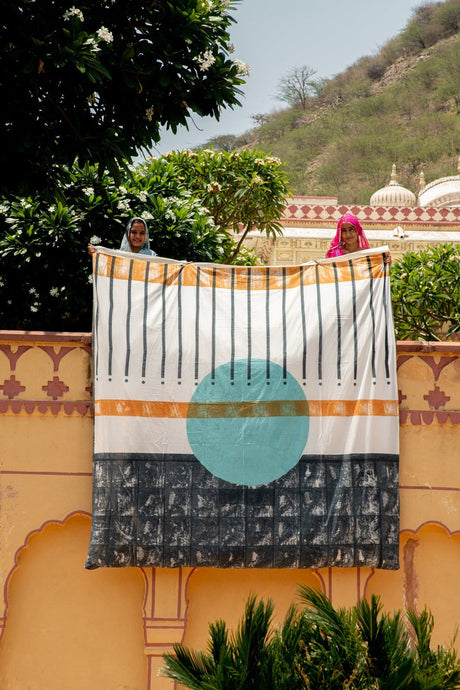 Midnight Moon Duvet | Artisanal Handmade Bedding Sets - Sumiye Co