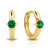 Solara Emerald Hoops-0