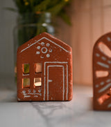 Vasanta House Tealight Candle Holder - Terracotta by Matr Boomie - Sumiye Co