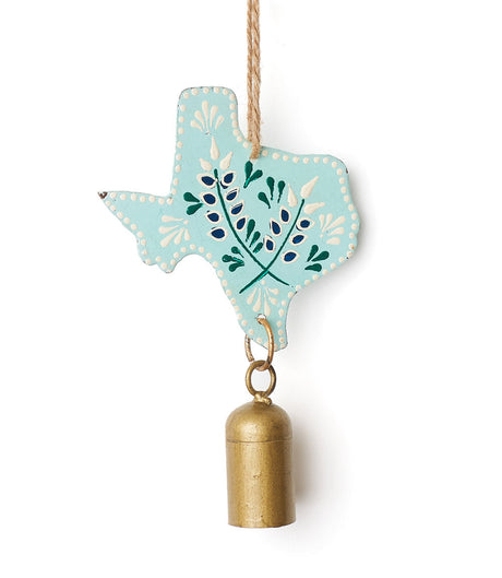 Texas Bluebonnet Wind Chime - Hand-painted State Flower by Matr Boomie - Sumiye Co