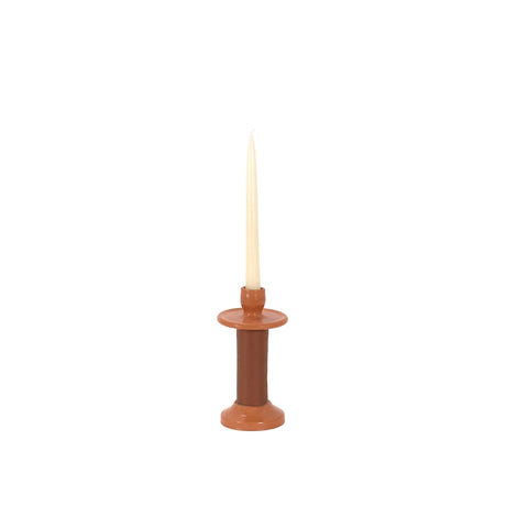 Alcantara-Frederic Leather-Wrapped Candle Holder | Morocco - Sumiye Co