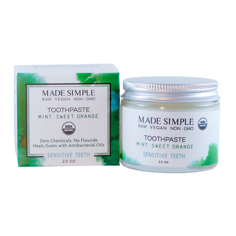 Organic Toothpaste – Sensitive Teeth & Gums (2.3 oz) - Sumiye Co