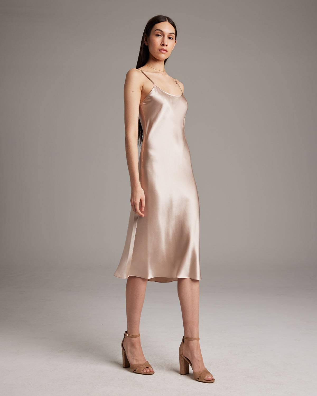 Midi Slip Dress - Sumiye Co