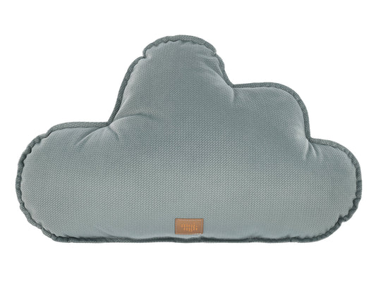 Cloud Pillow Velvet "Gray Mint" | Kids Room & Nursery Decor