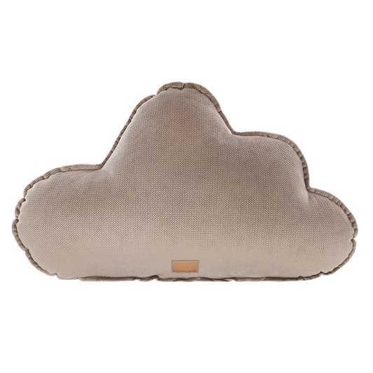 Cloud Pillow Velvet "Dark beige" | Kids Room & Nursery Decor