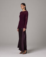 Open Mesh Boatneck Sweater - Sumiye Co