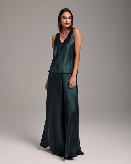 Silk Raw Edge Tank - Sumiye Co