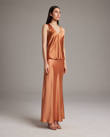 Silk Raw Edge Tank - Sumiye Co
