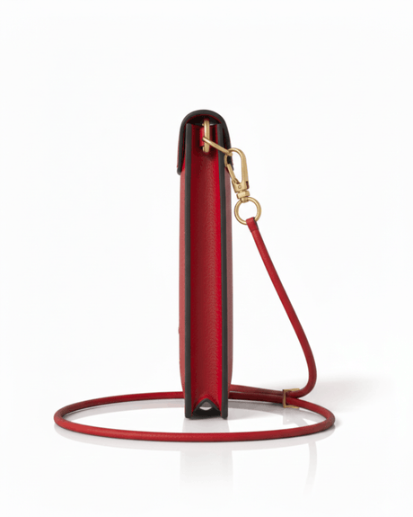 Cancun Red Plant Based Phone & Card Crossbody (Pre-Order For delivery 20th April 2026)-1