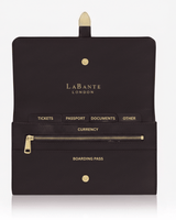 Aspen Black Plant-Based Leather Travel Wallet ( Available for Pre-order 9th April Delivery)-1