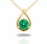Celeste Teardrop Emerald Necklace-0