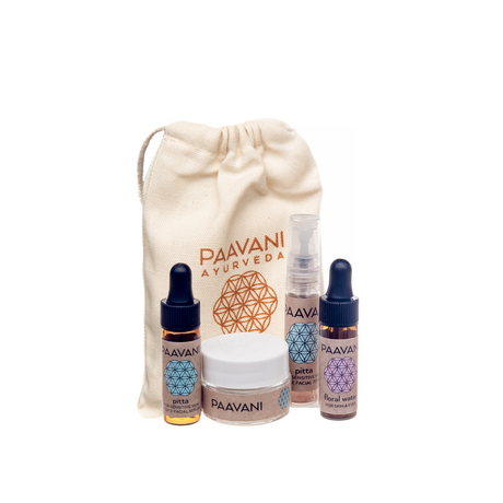 Pitta Skincare Ritual | Sample Size Ayurvedic Kit for Sensitive Skin-0