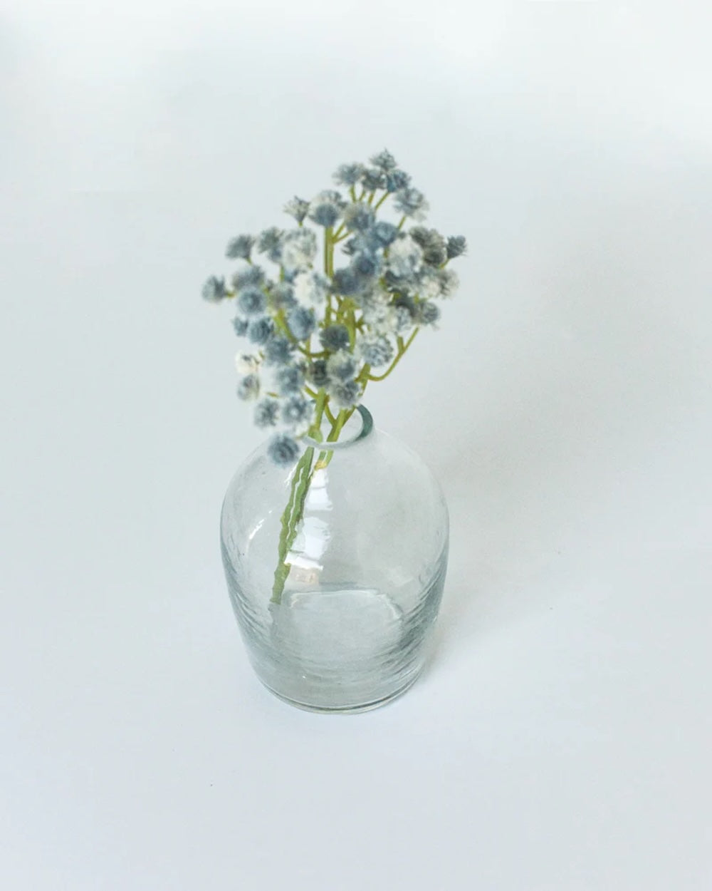 S/3 Hammered Glass Bud Vases - Clear - Sumiye Co