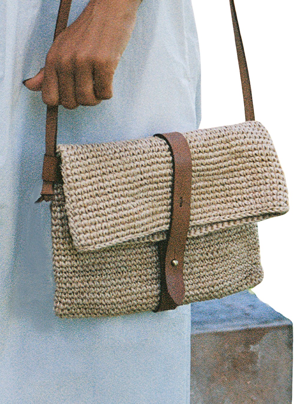 Rosa Woven Satchel Bag | Natural