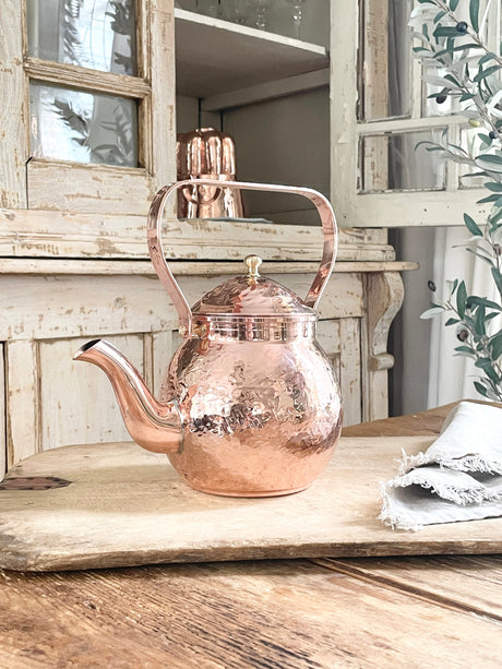 Copper Hand Hammered Teapot | Vintage Inspired - Sumiye Co