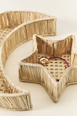 Moon and Star Woven Tray Set