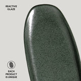 Shallow Organic Oval Platter Large Set of 4