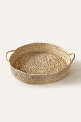 Braided Raffia Tray - Sumiye Co