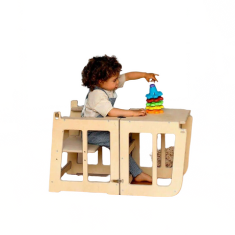 2in1 Montessori Learning Tower & Desk - Sumiye Co