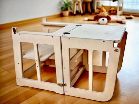 2in1 Montessori Learning Tower & Desk-3