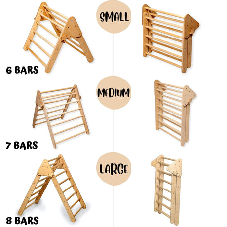 3 size Montessori Triangle Climber Set | Indoor Playground for Kids-1