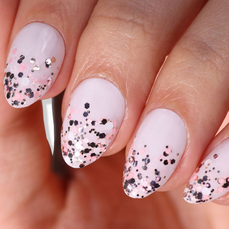 Snowglobe Confetti Topper Nail Color | Gel-Like Nail Polish - Sumiye Co