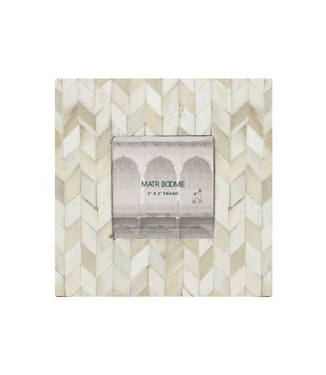 Artemis 3x3 Picture Frame - Handcrafted Bone - Sumiye Co