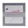 Pink Digger and White Bamboo Muslin Newcastle Blanket-0