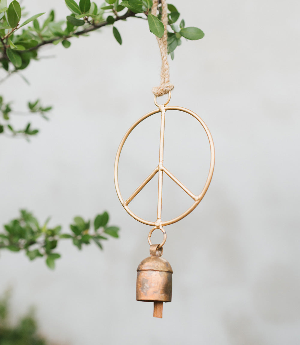 Air Element Peace Bell Wind Chime - Fair Trade Garden by Matr Boomie - Sumiye Co
