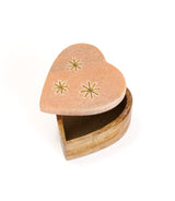 Jaipuri Heart Keepsake Box - Pink Carved Marble by Matr Boomie - Sumiye Co
