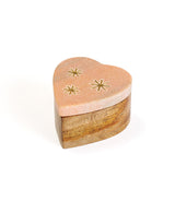 Jaipuri Heart Keepsake Box - Pink Carved Marble by Matr Boomie - Sumiye Co