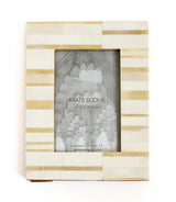 Dari Sandstone Stripe 4x6 Picture Frame - Hand Carved Bone - Sumiye Co