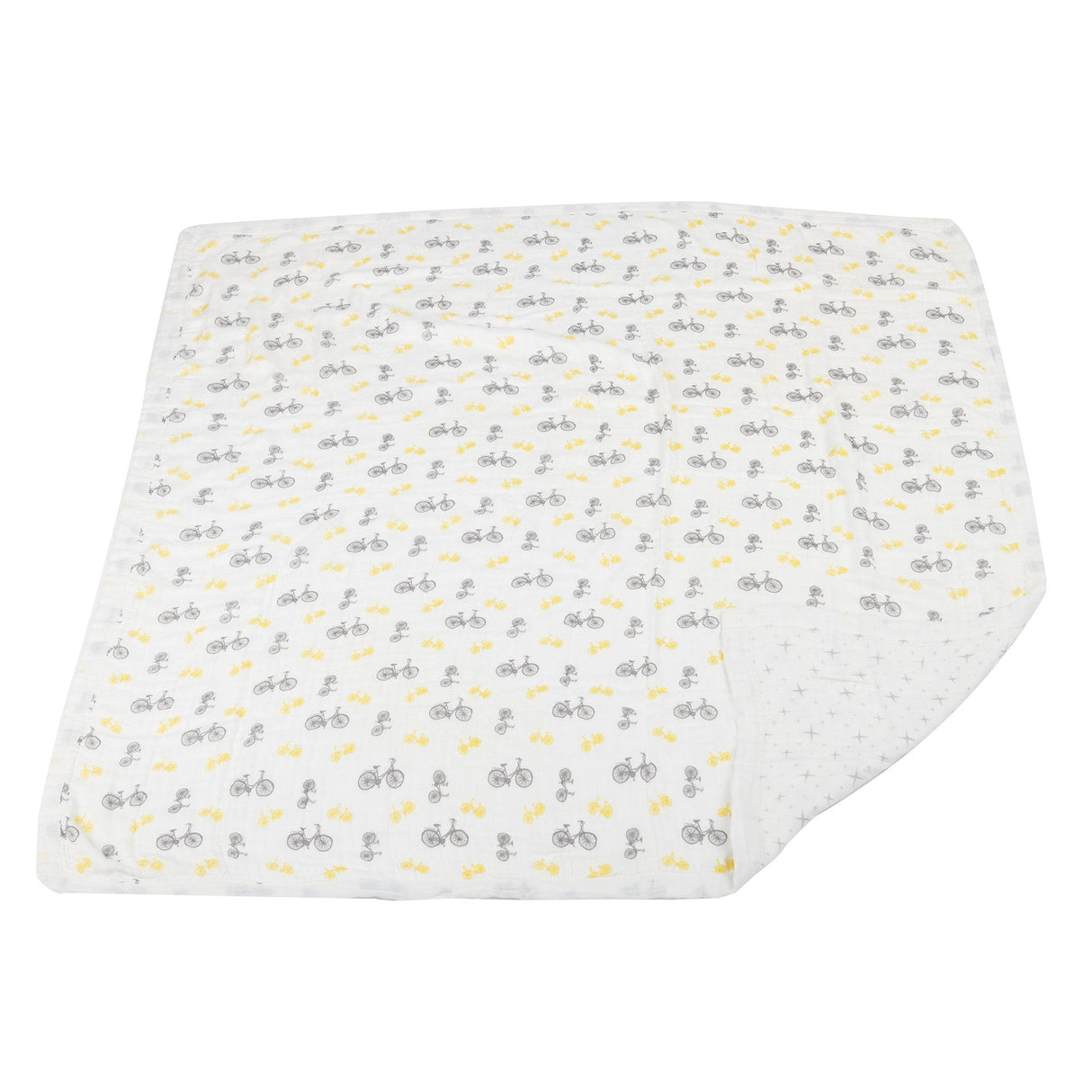 Vintage Bicycle and Northern Star Bamboo Muslin Newcastle Blanket-3
