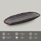 Shallow Organic Oval Platter Mini Set of 4