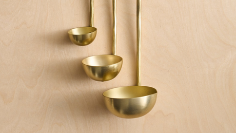 Forge Brass Ladles Assorted - Set of 3 - Sumiye Co