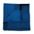 Macaroon Midnight Dark Blue Plush Textured Merino Handloom Throw - Sumiye Co