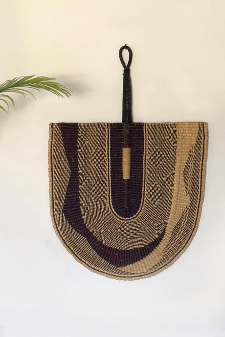 Large Fan in Natural & Black - Sumiye Co