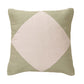 Diamond Accent Pillow, Sage - 18x18 inch by The Artisen