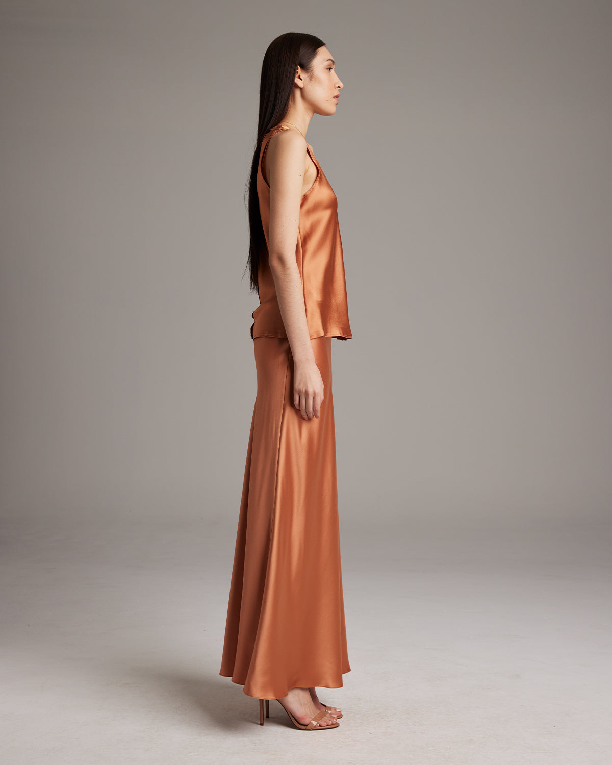 Silk Raw Edge Tank - Sumiye Co
