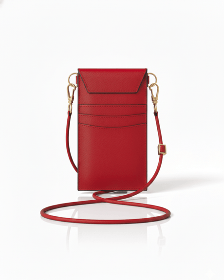 Cancun Red Plant Based Phone & Card Crossbody (Pre-Order For delivery 20th April 2026)-2